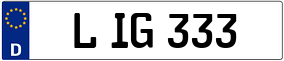 Truck License Plate
